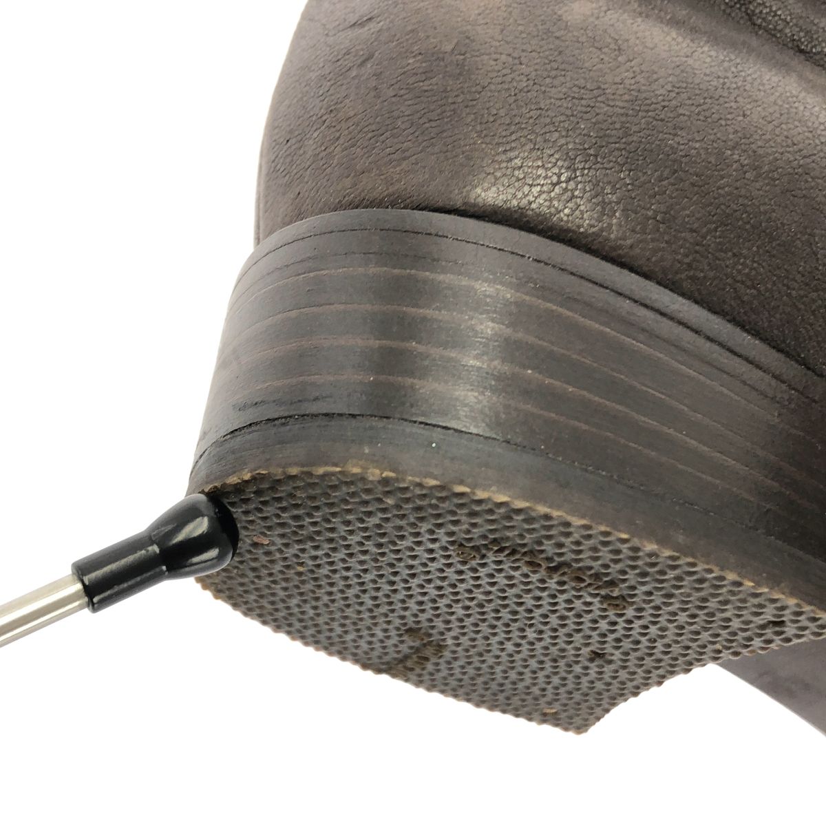 miu miu | ミュウミュウ | レザー エンブロイダリー ロングブーツ | 37 1|2 | ブラウン | レディース WWW_MORNINGWALKER_COM