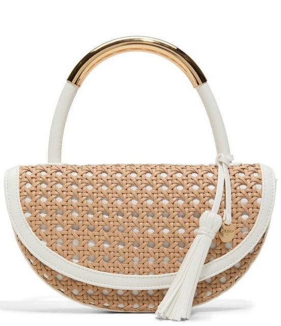 【送料無料】 アルド レディース ショルダーバッグ バッグ Arinella Rattan Statement Top Handle Crossbody Bag Natural