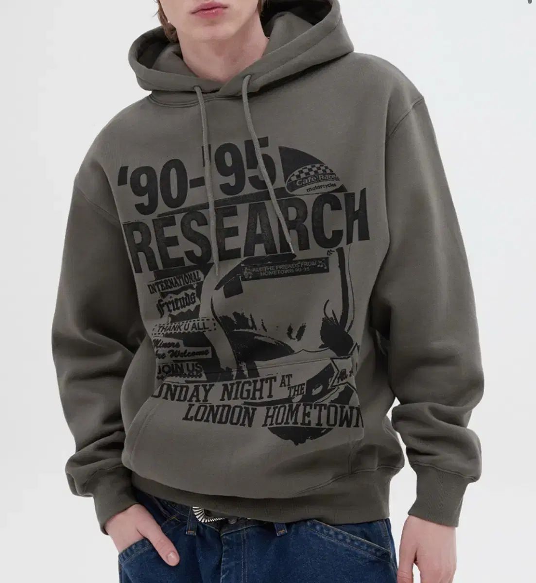 vivastudio(ビバスタジオ) research hoodie カーキ M - メルカリ