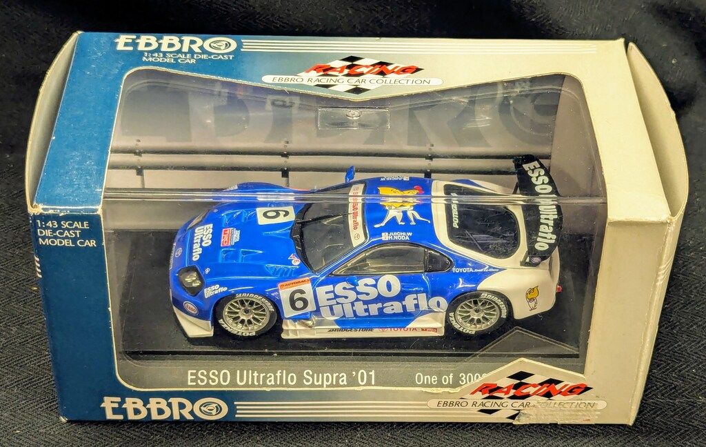 未使用品 ヒツジのいらない枕 -極柔 ブラックレーベル- 最上位モデル 2 MMP 1/43EBBRO ESSO ULTRAFLO SUPRA JGTC2001 #6 43197
