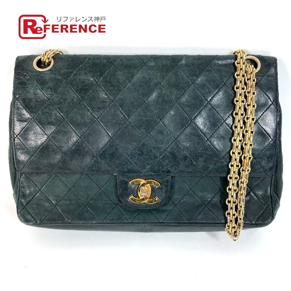 CHANEL シャネル ショルダーバッグ CC ココマーク マトラッセ キルティング レザー ブラック