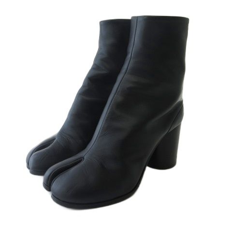 マルタンマルジェラ 22 Martin Margiela 22 S58WU0260 Tabi タビ アンクルブーツ レザー ブラック 黒 37 24cm