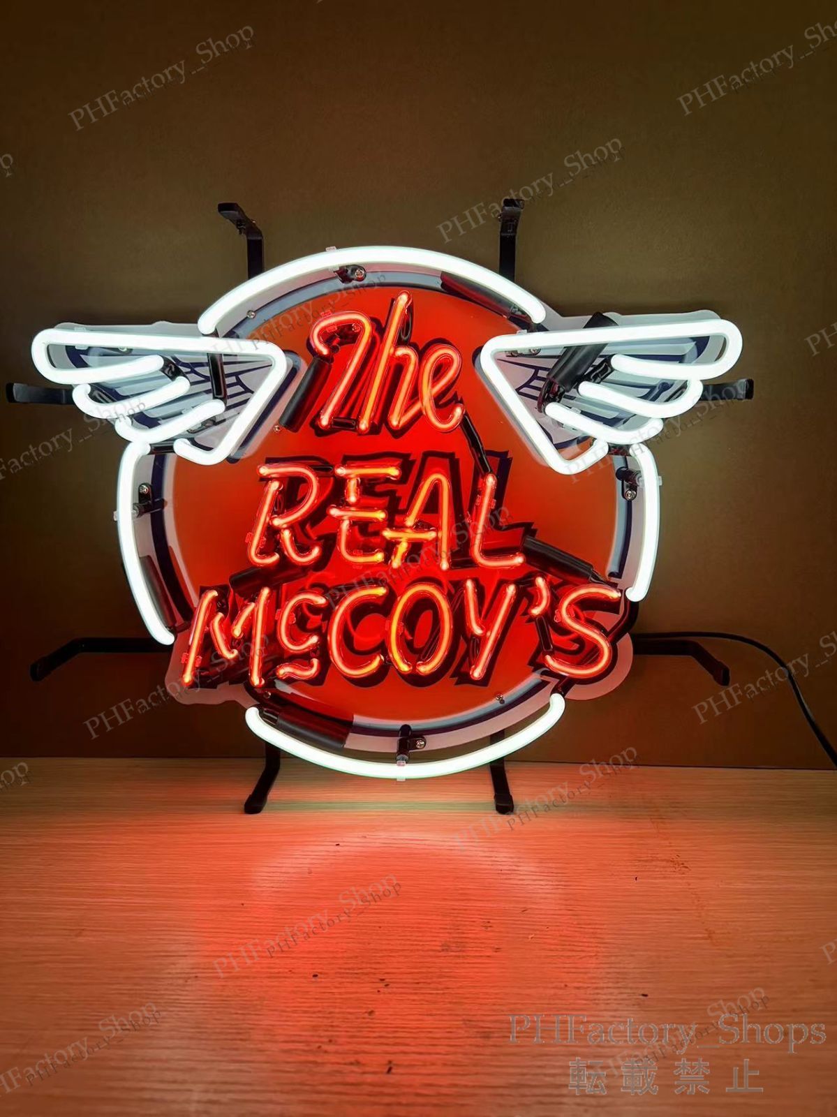 The Real Mecoy's ネオンサイン 壁掛け 置物 室内装飾 ネオン The Real Mecoy's」 ネオンサイン ネオン看板 ネオン管