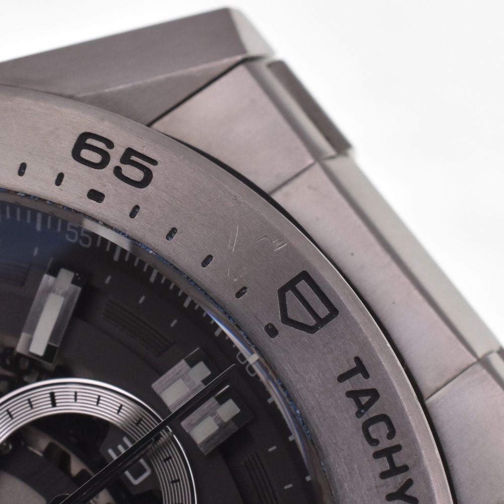 タグホイヤー TAG HEUER CAR 2 A 8 A.BF 0707 カレラ キャリバーホイヤー01 チタン デイト 自動巻き メンズ 箱 保証書付き I 142717