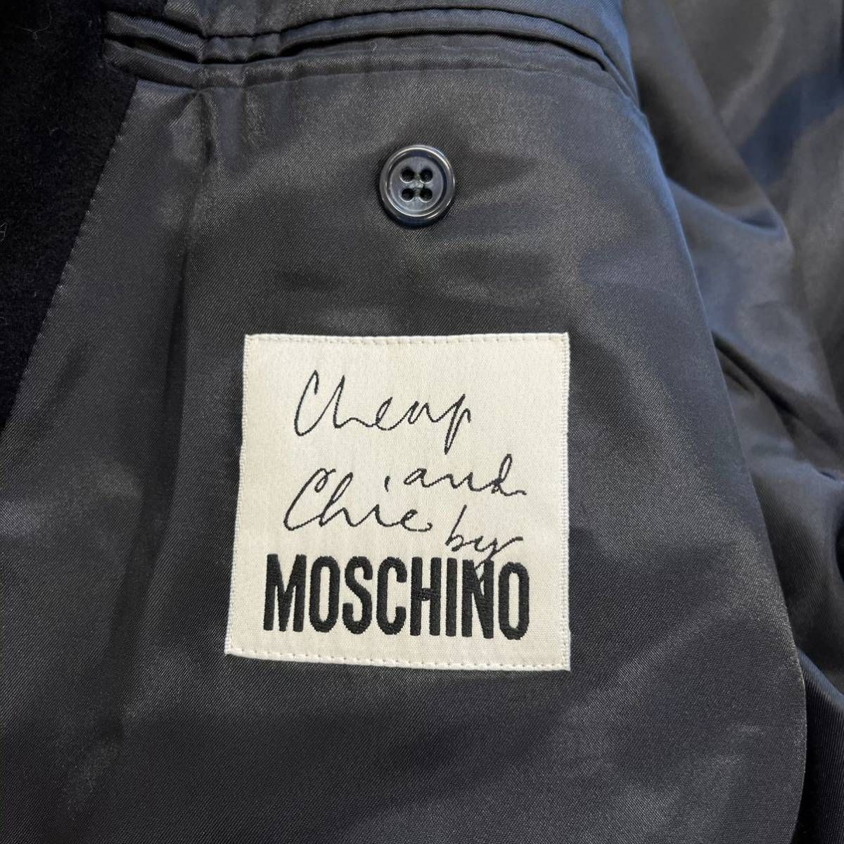 【モスキーノ MOSCHINO】ウールジャケット MOSCHINO モスキーノ ウール テーラードジャケット 紺ブレザー