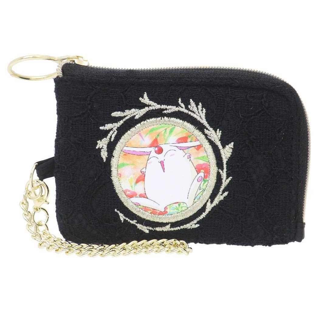 【メール便】魔法騎士レイアース 定期入れ レースx刺繍パス＆コインポーチ モコナ マリモクラフト ICカードケース アニメキャラクター グッズ