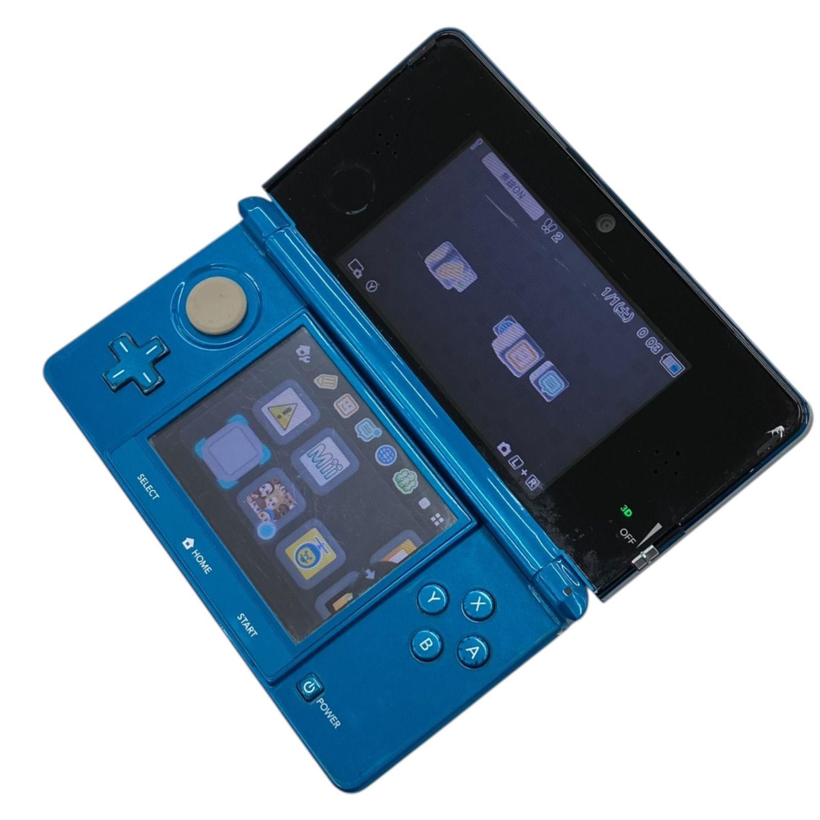 186000 訳あり 現状品 任天堂 Nintendo3DS CTR-001 アクアブルー
