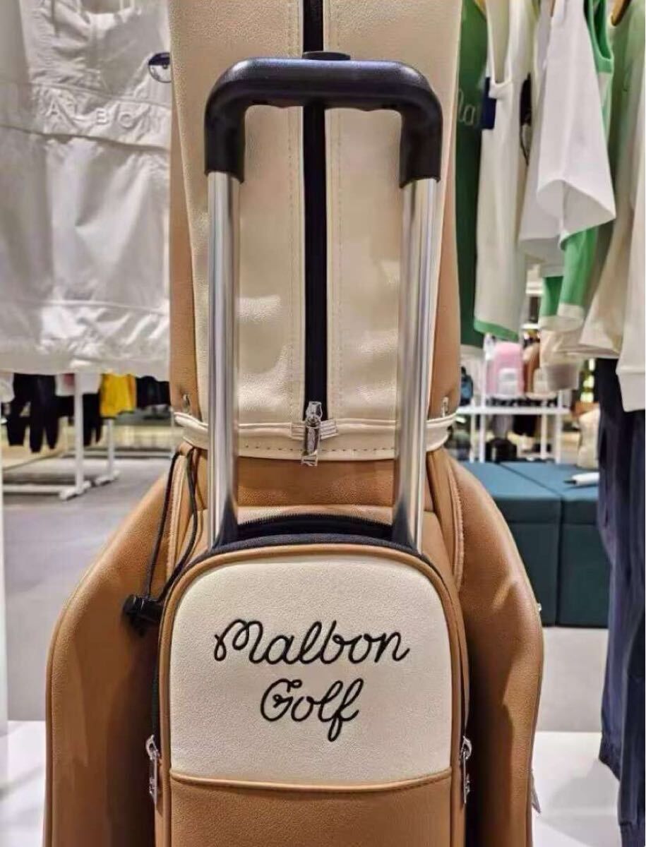 Malbon golfマルボンゴルフバッグキ ャディバッグキャスター型 新作