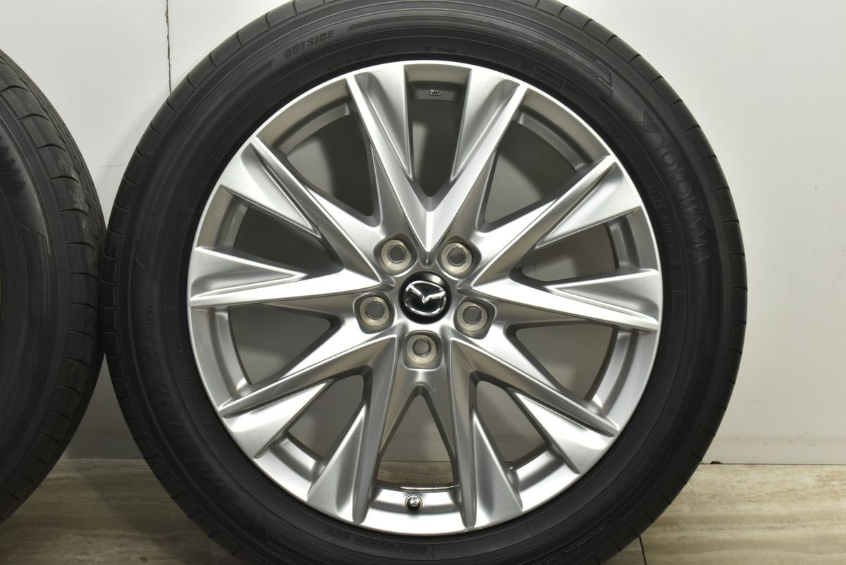 CX-8 純正19インチ 225/55R19 タイヤほぼ新品 キズあり 1本のみ 良好ホイール】マツダ CX-8 純正 19in 7J +45 PCD114.3 225