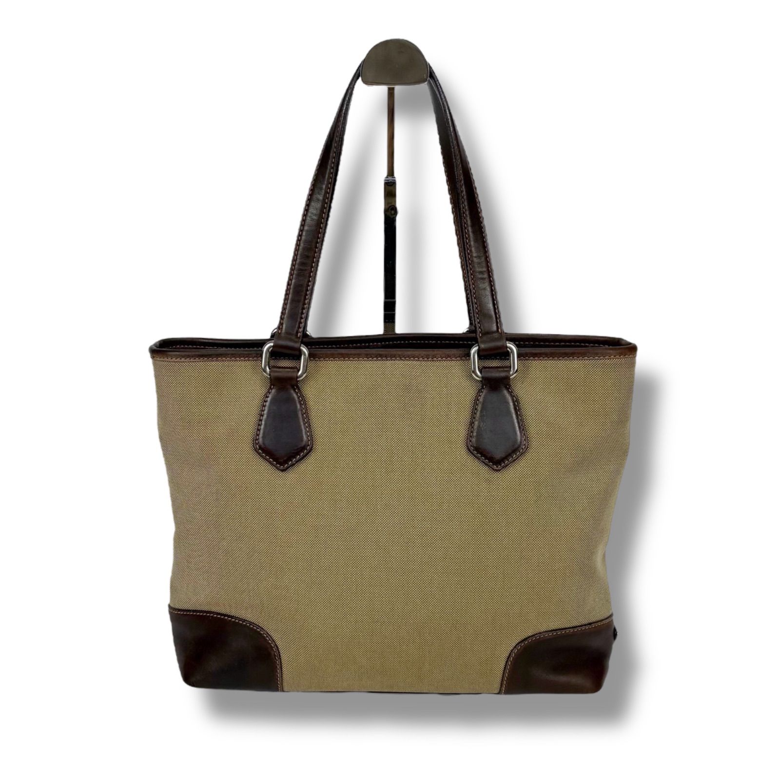 プラダ PRADA ミニトートバッグ BN0081 キャンバスブラウン ベージュ プラダ PRADA ミニトートバッグ BN0081 キャンバスブラウン