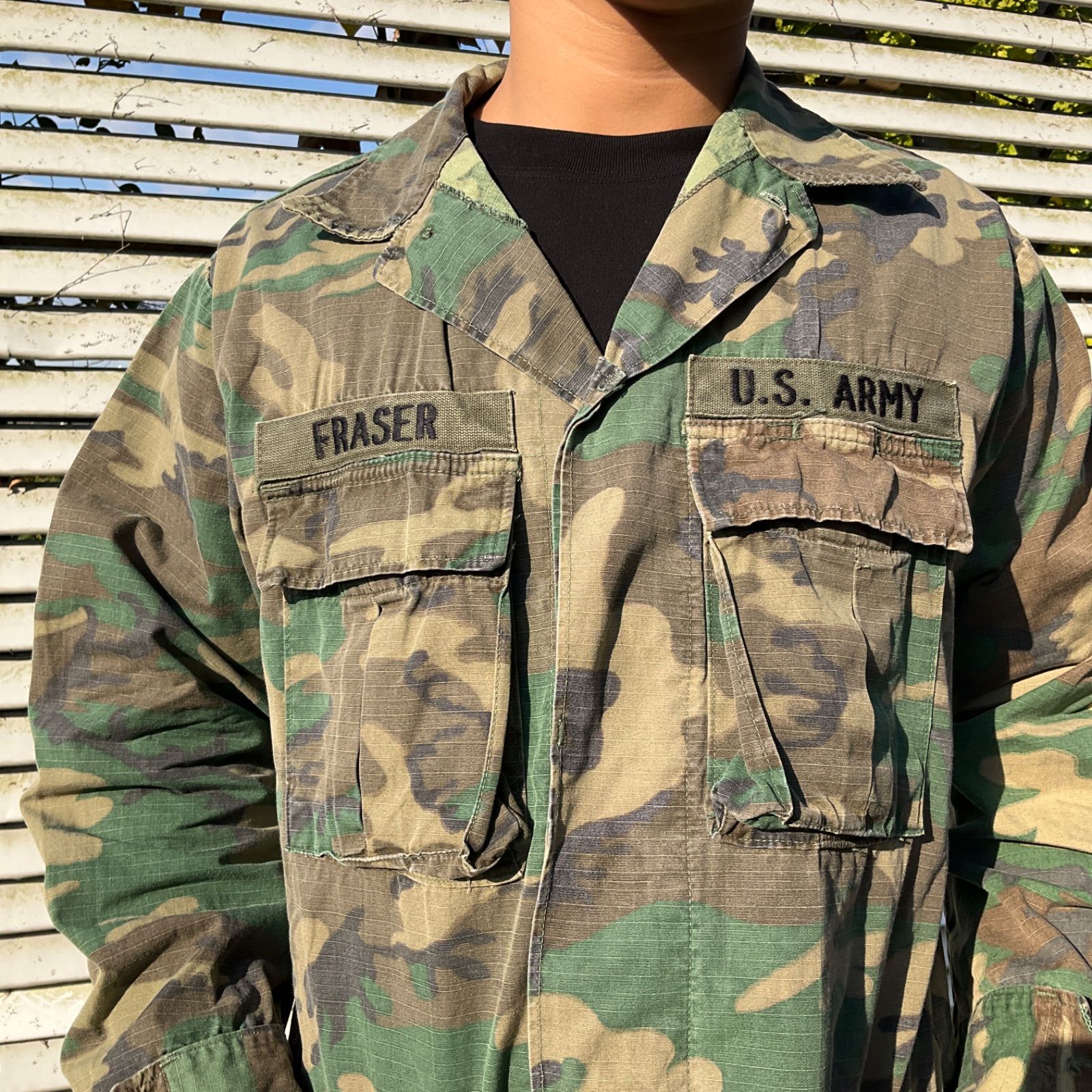 76年納品 70年代 70s 米軍実物 U.S.ARMY ミリタリー アメリカ軍 ウッド 