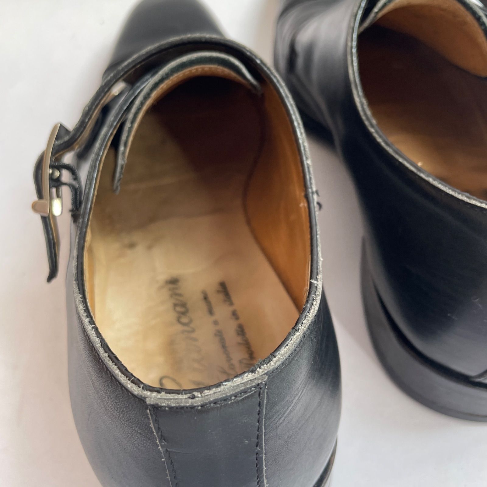 美品 ジャンカーニ ダブルモンク 24.5㌢ ストレートチップ giancani 美品 ジャンカーニ ダブルモンク 24.5㌢ ストレートチップ