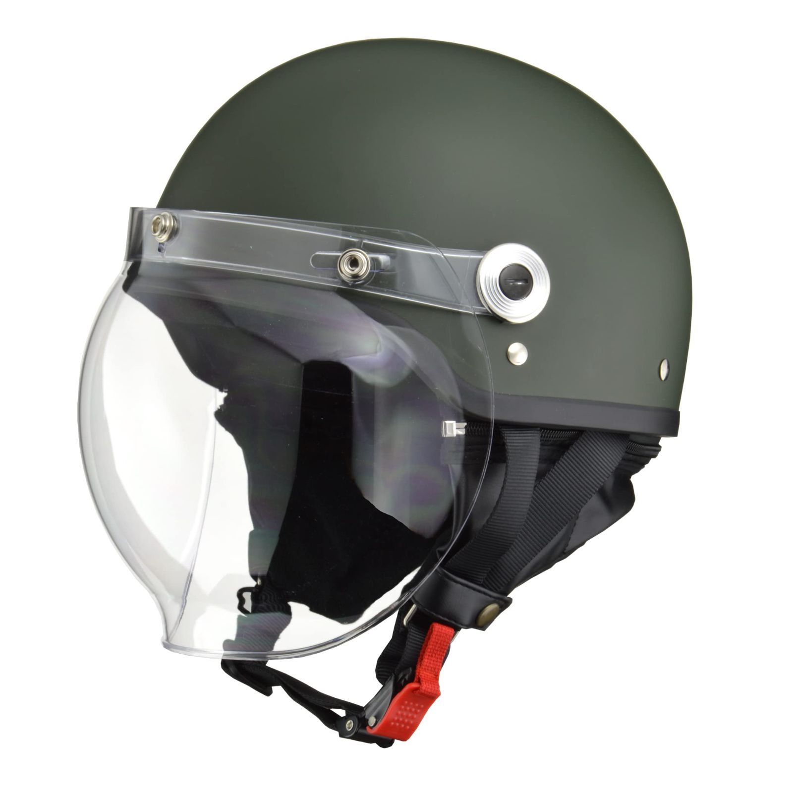 リード工業(LEAD) バイクヘルメット ハーフ CROSS バブルシールド付き CR-760