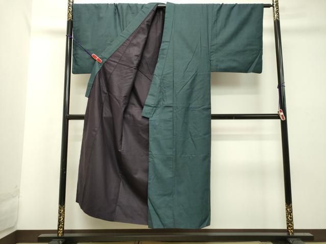 平和屋着物○男性 紬 アンサンブル 100亀甲 総詰め 正絹 逸品