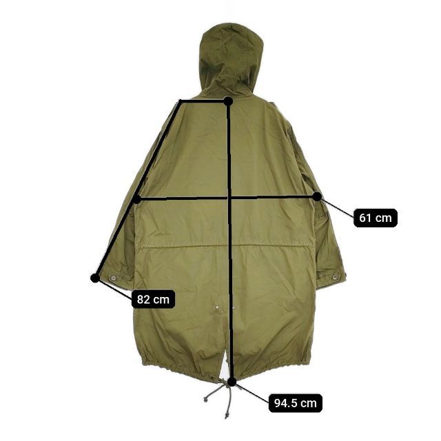 YAECA LIKE WEAR 20502 M-51  ミリタリー モッズコート カーキ OLIVE レディース ヤエカ【中古】5-0714M∞ YAECA LIKE WEAR 20502 M-51 ミリタリー モッズコート カーキ OLIVE