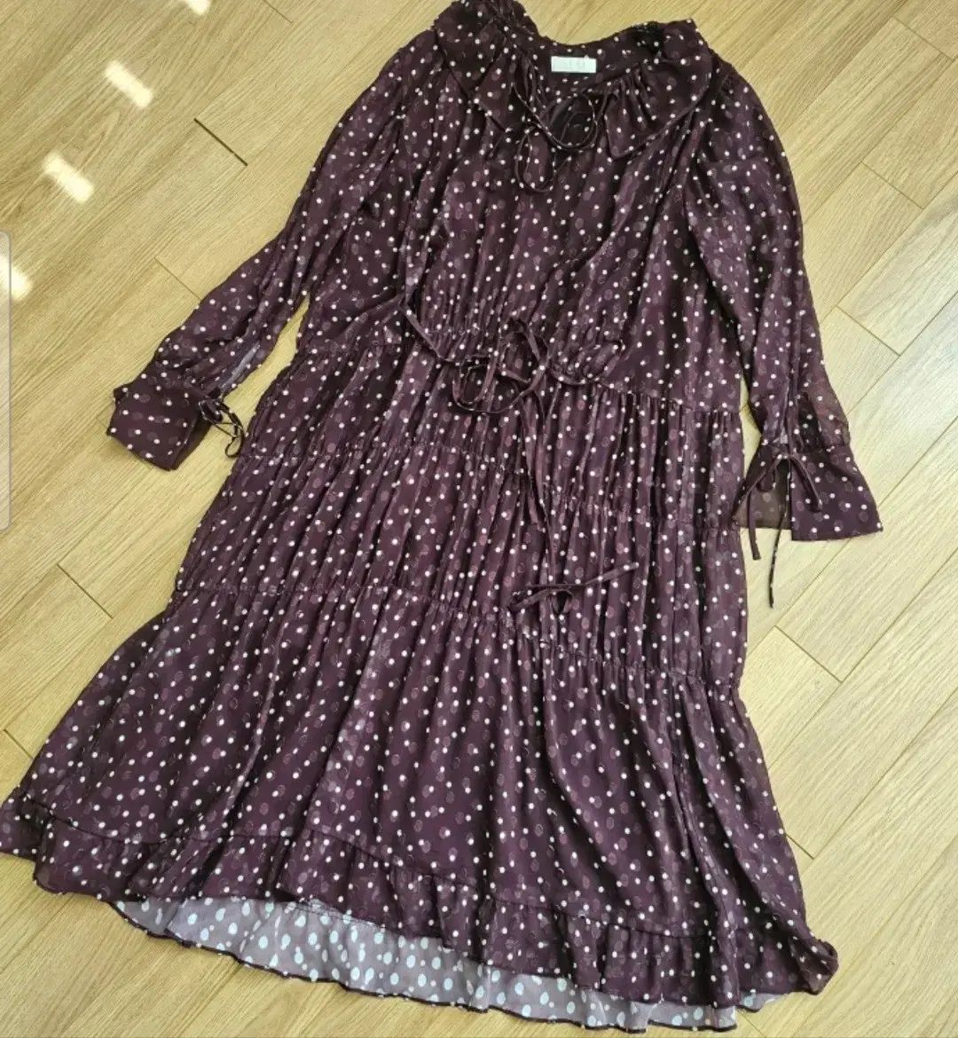 最高 The HANDSOME SJSJ バーガンディ ONE PIECE