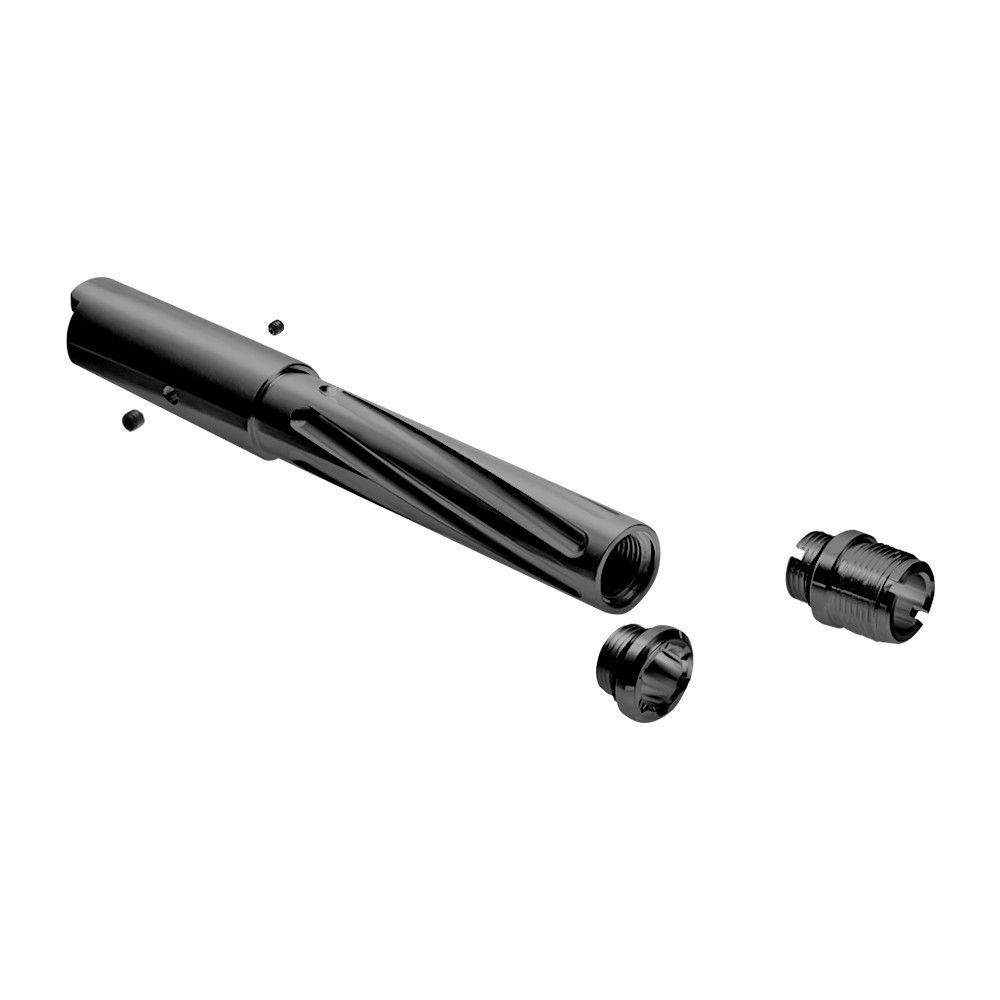LayLax ノンリコイル 2WAYアウターバレル Carbon8 CO2 M45 CQP/DOC用 [ ブラック ]