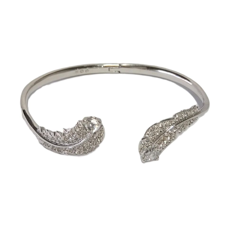 スワロフスキー Swarovski Nice フェザーバングル ブレスレット M スワロフスキー Swarovski Nice フェザーバングル ブレスレット