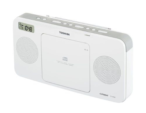 TOSHIBA CUTEBEAT シンセサイザーチューナー搭載CDラジオ ホワイト TY-CR20 W