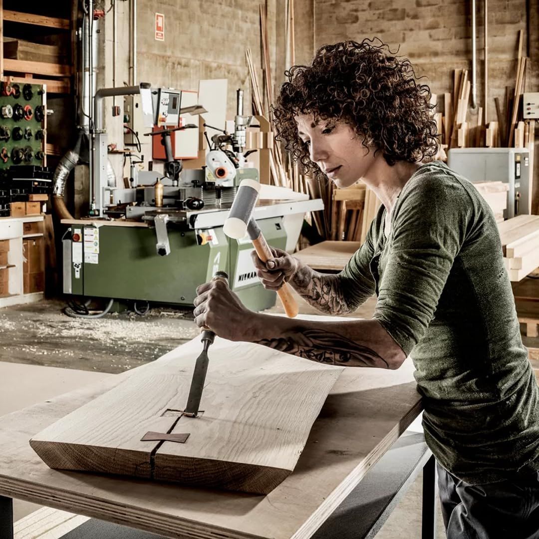 ハルダー 無反動プラスティックハンマー ヒッコリーハンドル ナイロン 白 径35 ドイツ製