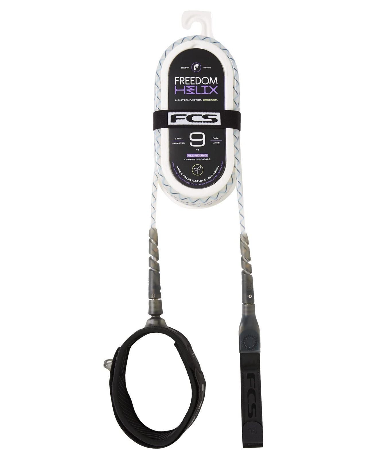 FCS（エフシーエス）リーシュコード FREEDOM HELIX LEASH ALL ROUND 9' CALF (NATURAL)