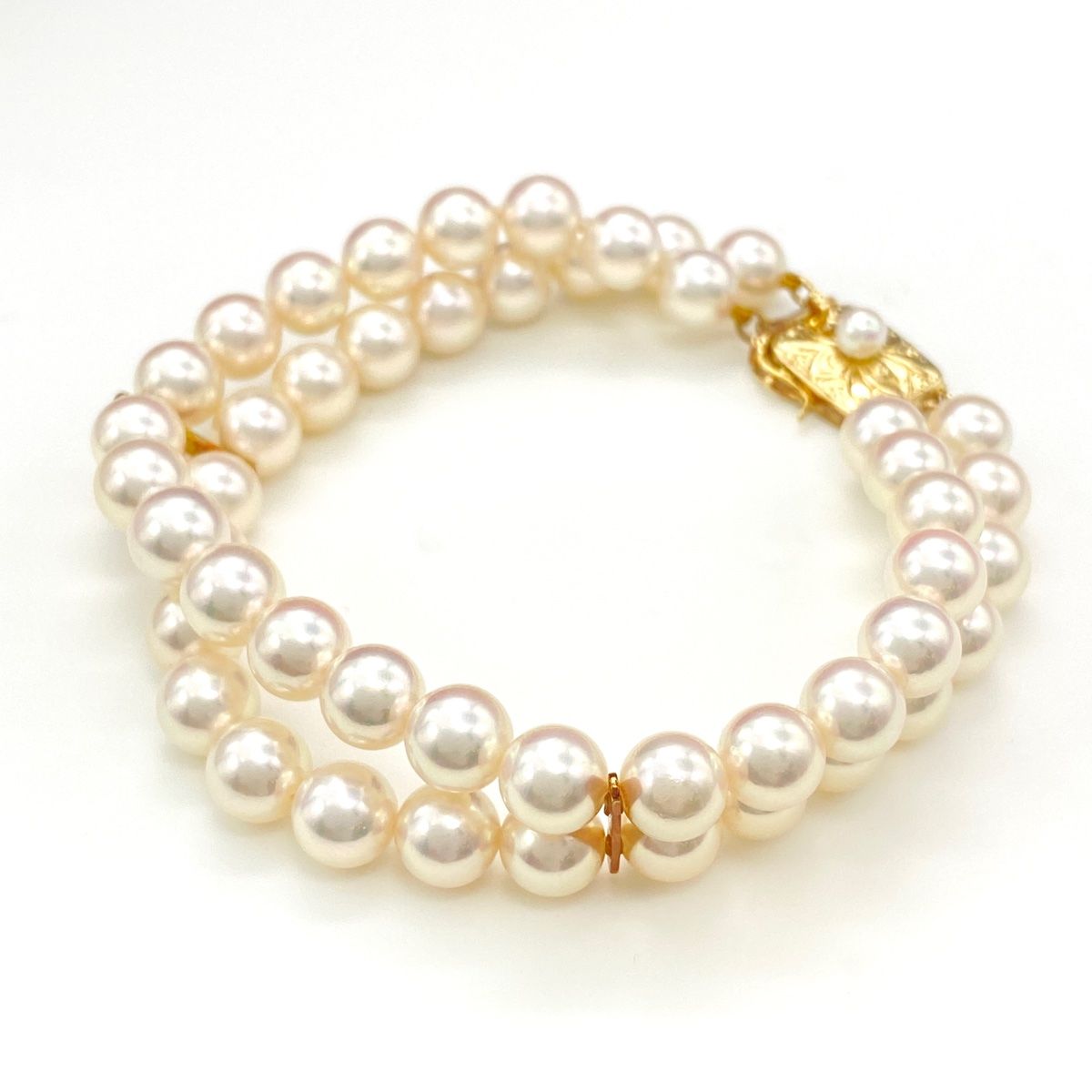 18K パール ブレスレット TASAKI タサキ パールブレスレット 約18cm 約2.6g K18 18金