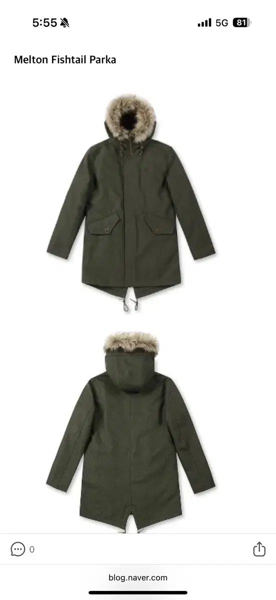 FRED PERRY フレッドペリー メルトン m51 フード コート L
