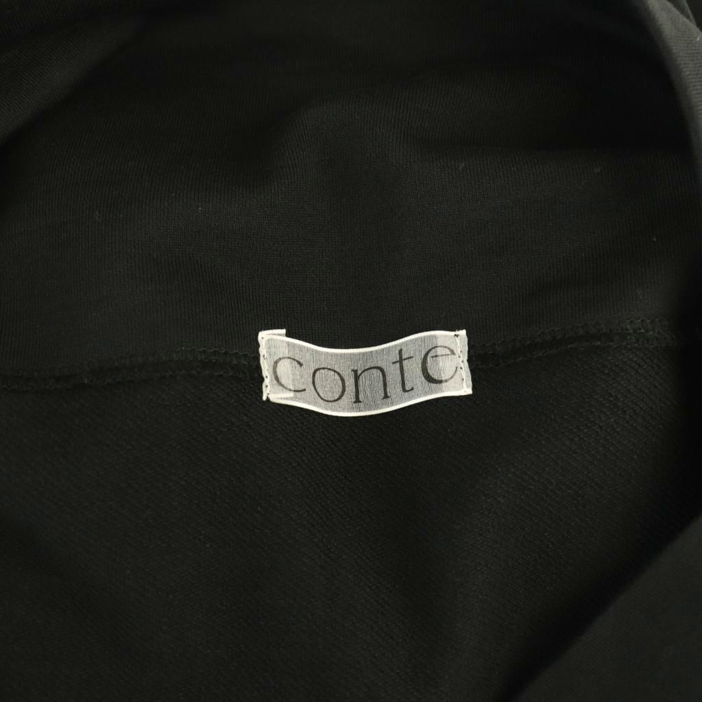  コンテ conte コットン オフショルダースウェット カットソー ブラック DF OS 長袖 Tシャツ カットソー
