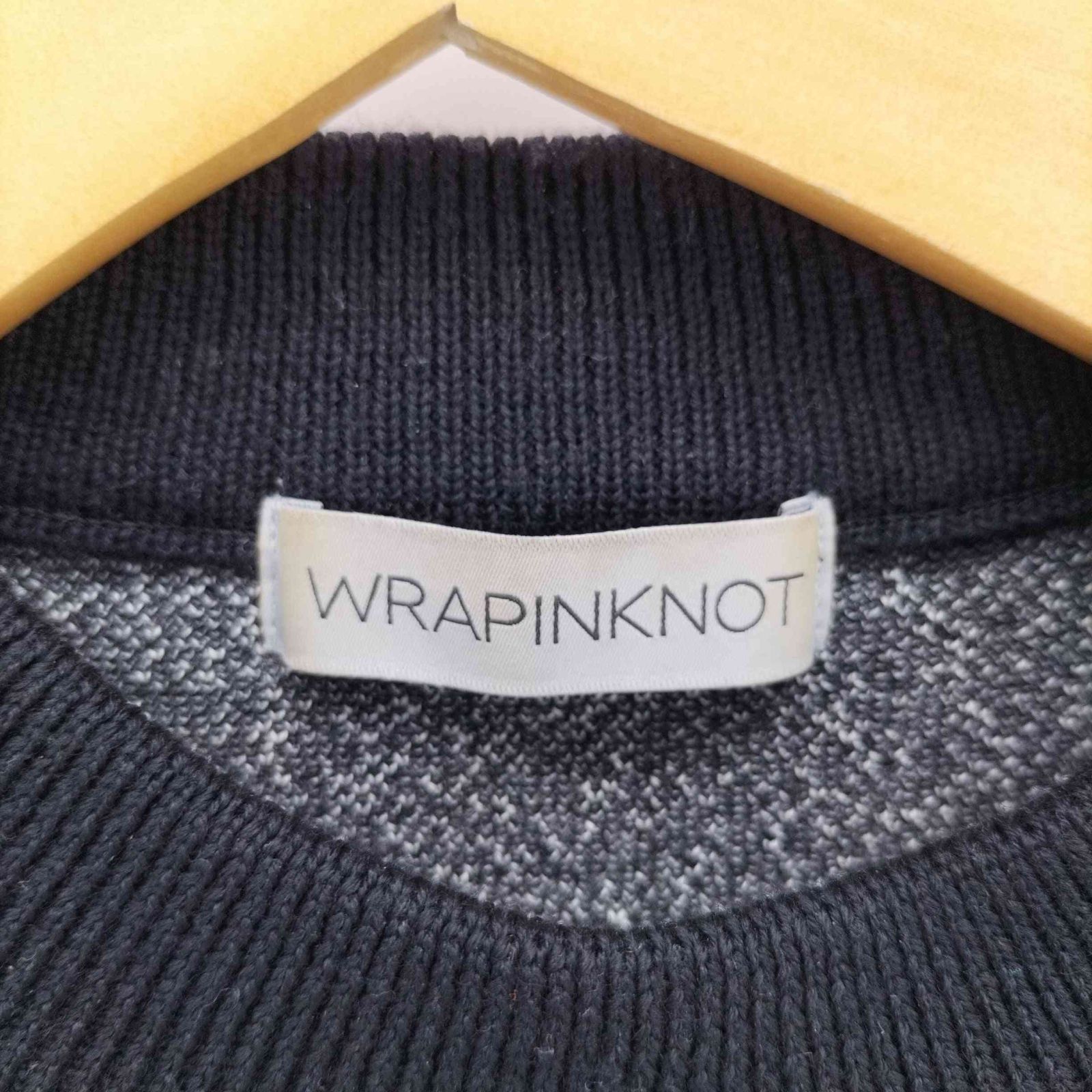 ラッピンノット WRAPINKNOT 16AW ジャガード デザイン ニット メンズ 