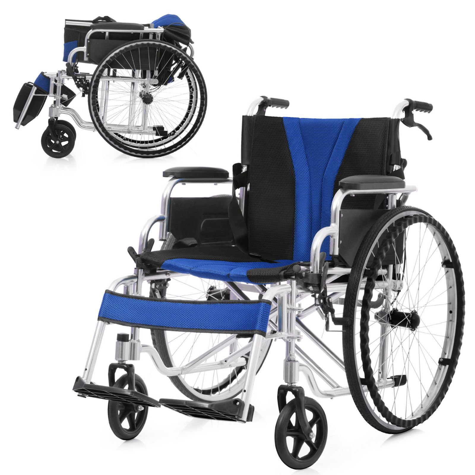 ♿️ 美品 人気の最新モデル 超軽量コンパクト ノーパンクタイヤ 自走式 車椅子 全品5%0FFクーポン利用】車椅子 折畳み 介助用 自立できる 自走