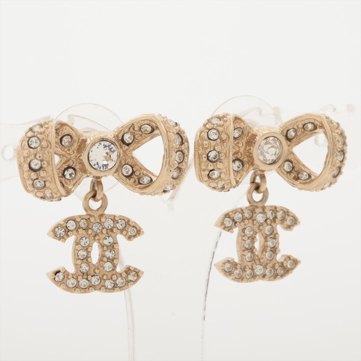 CHANEL リボンピアス ココマーク 片耳 ジャンク品 chanel-abd766n.jpg