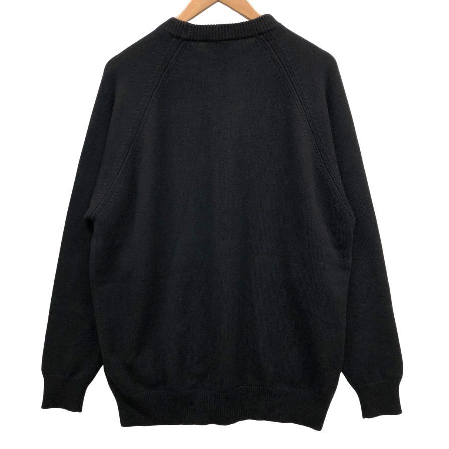 極美品◆ジバンシー ラウンドネックニット セーター ネックチェーン レディース カシミア サイズM ブラック BW90CM4Z9K GIVENCHY 【AFB5】 ジバンシー ラウンドネックニット セーター ネックチェーン