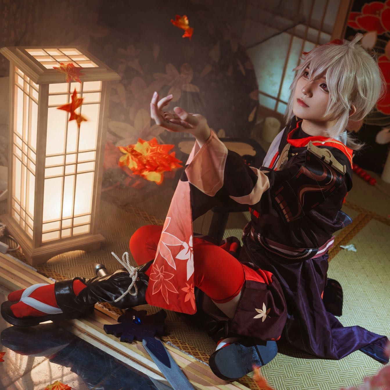 原神 げんしん 楓原万葉 コスプレ衣装 ウィッグ付き 原神 げんしん 楓原万葉 コスプレ衣装 ウィッグ付き