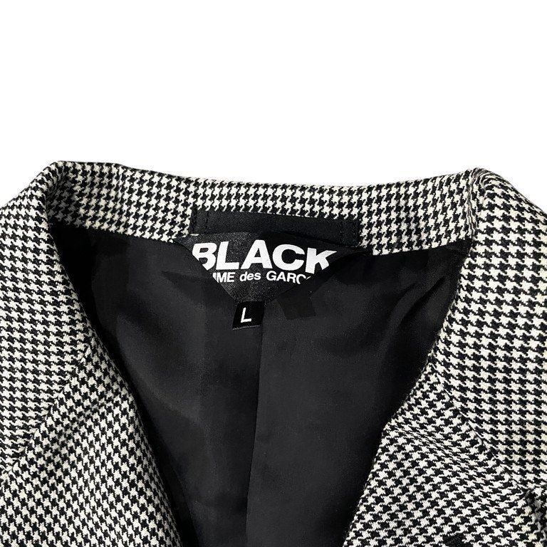 BLACK COMME des GARCONS 10AW 千鳥格子柄カフステーピング4B  