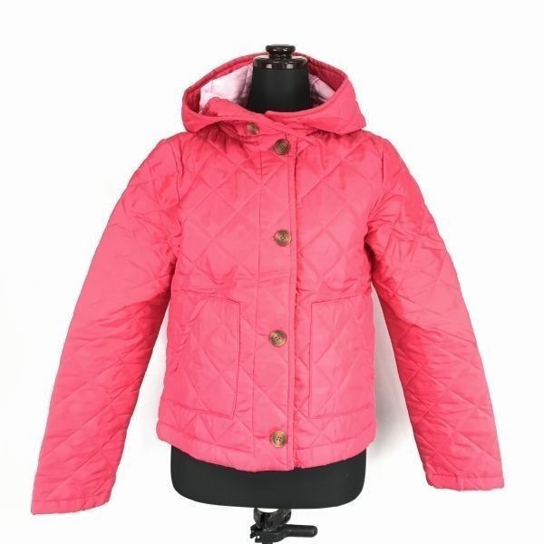 英国/イギリス製★BEAVER/ビーバー★キルティングブルゾン/アウター/ジャケット【36/レディースS/ピンク】フード付き/セム正規代理店タグ◆BF932 英国/イギリス製☆BEAVER/ビーバー☆キルティングブルゾン