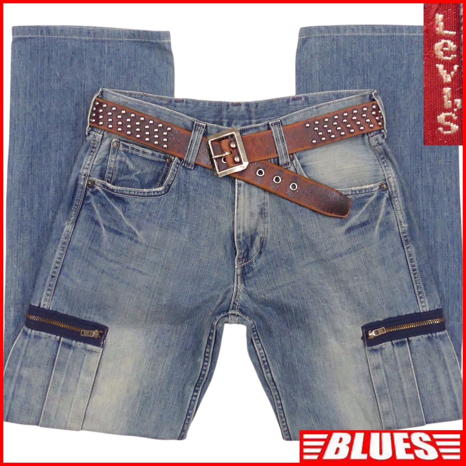 リーバイス503 W30 カーゴパンツ ジーンズ デニム メンズ 30×33