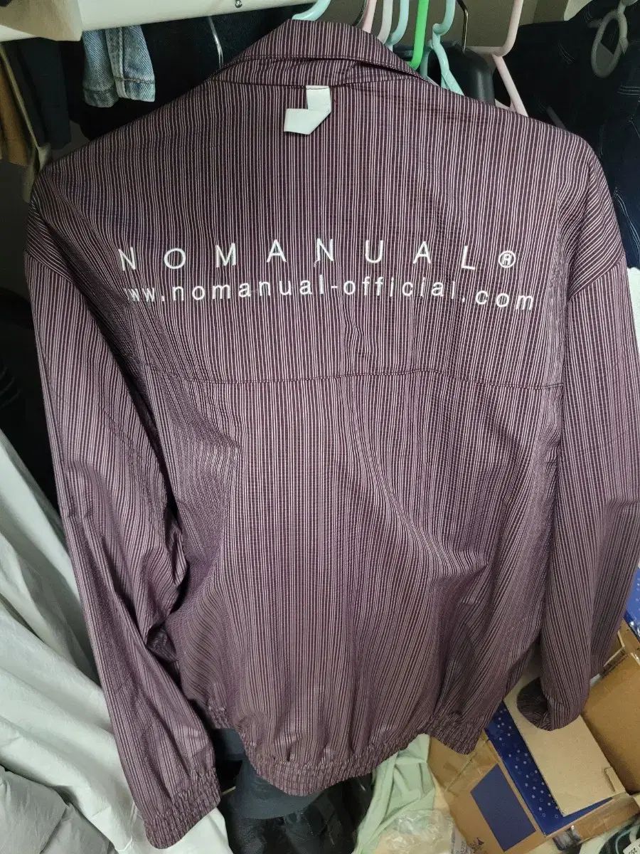 ストライプ ハーフジップアップ