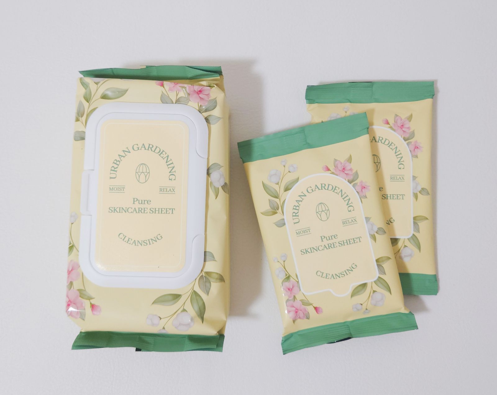 Urban Gardening ピュア スキンケア シート 80枚 クレンジング 洗顔