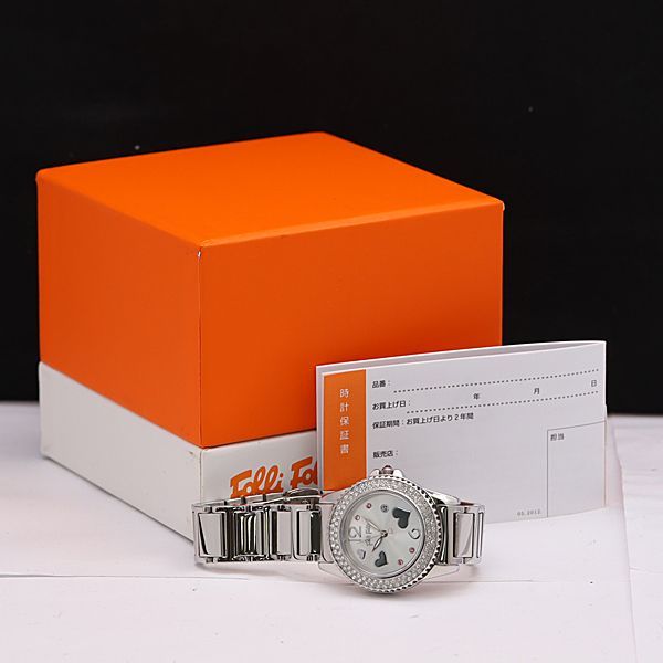 腕時計新品、未使用！フォリフォリのオレンジ腕時計