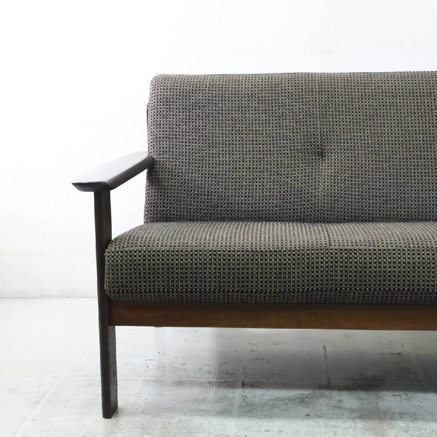 カリモク家具 商品ブランド チターノ W131モデル 長椅子 ソファ 3人掛け レッドオーク材 布張り karimoku Chitano 286h15