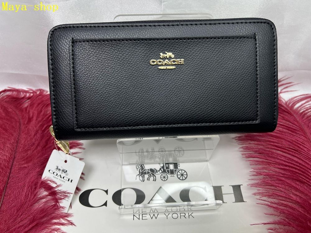 COACH 財布 コーチ長財布 シグネチャー ジップアラウンド ウォレット レザー ラウンドファスナー プレゼントギフト 贈り物  メンズ 財布 レディース ファッション  新品未使用 F52648 C321 4G6QD