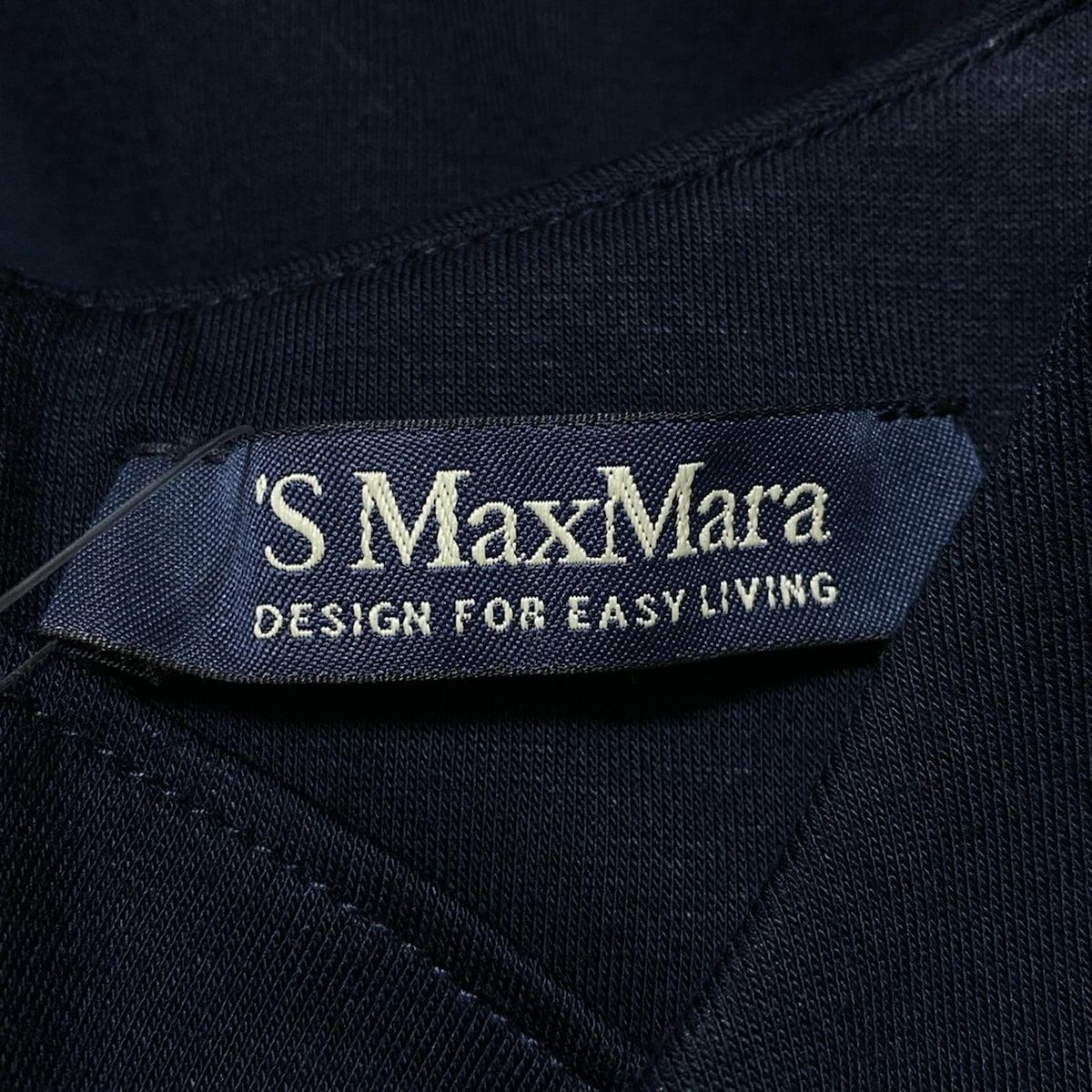 S Max Mara マックスマーラ ワンピース サイズS レディース - ダークネイビー クルーネック 半袖 ロング ビジュー MERCADOAVALIA_COM_BR