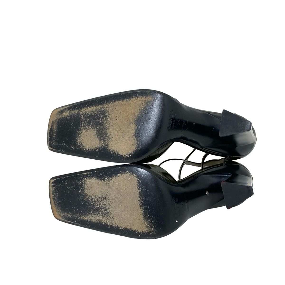 パンプス プラダ 36 PRADA プラダ 36 23.0 バイカラー パイソン スネークパンプス 美