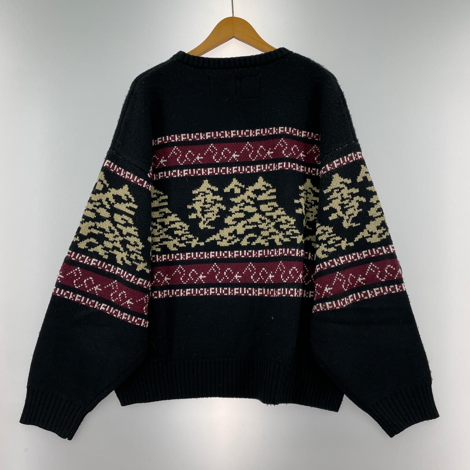 shutter tokyo × TAPPEI FUCK KNIT L ﾌﾞﾗｯｸ - メルカリ