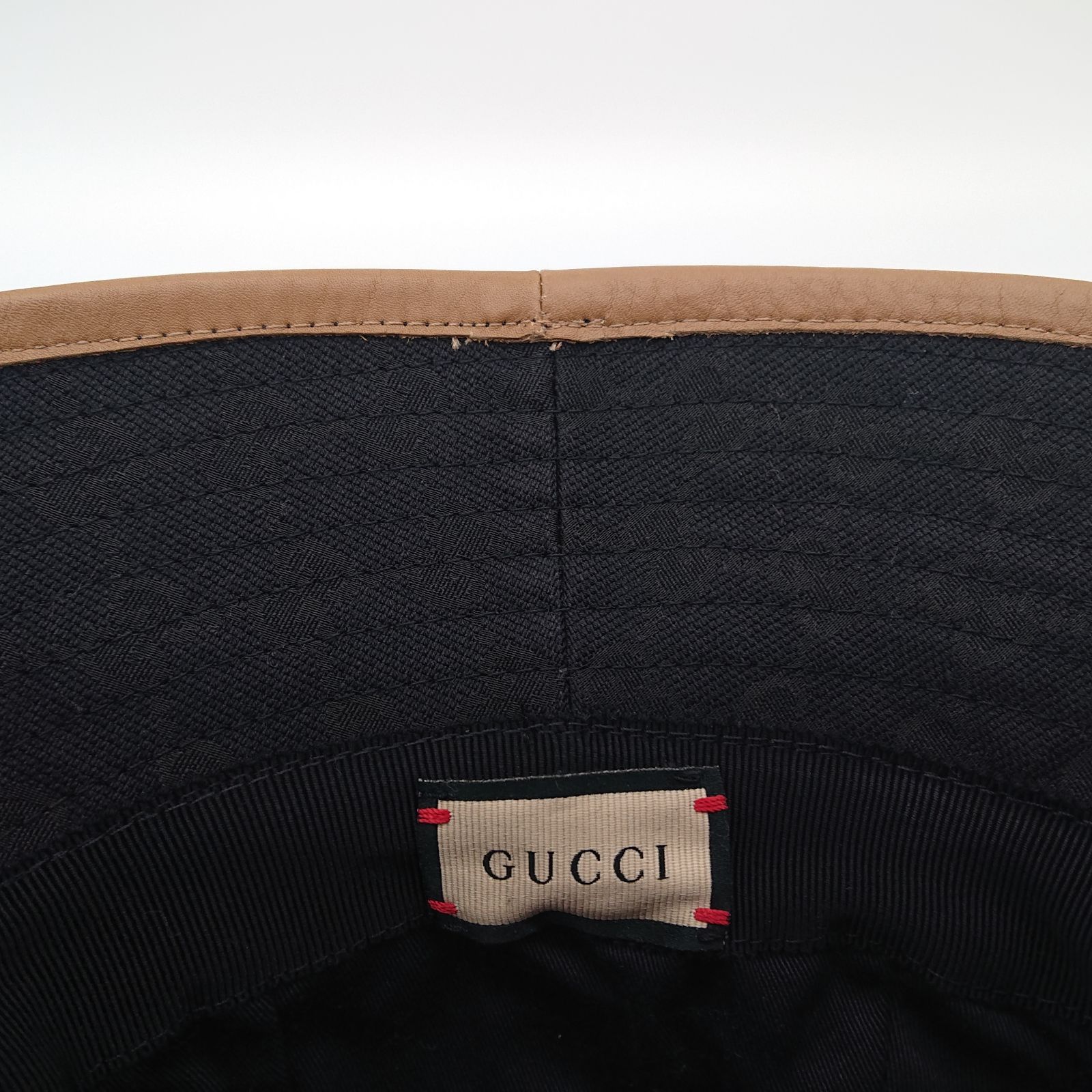 GUCCI グッチ バケットハット GGキャンバス Lサイズ ブラック