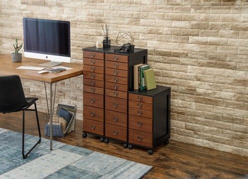 天然木キャスター付きチェスト ９段 チェスト リビング収納 収納家具 おしゃれ 木製 MARWIL-DEMENAGEMENTS_CH