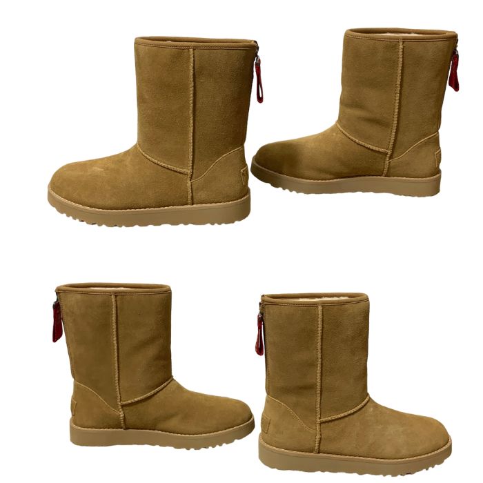 未使用級】UGG® クラシック ショート ムートンブーツ ジップ 24cm 