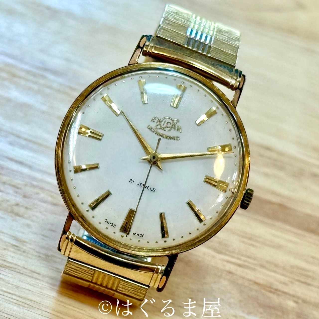 1960年代製造 エニカ ウルトラソニック 21石 手巻き メンズウォッチ OH  