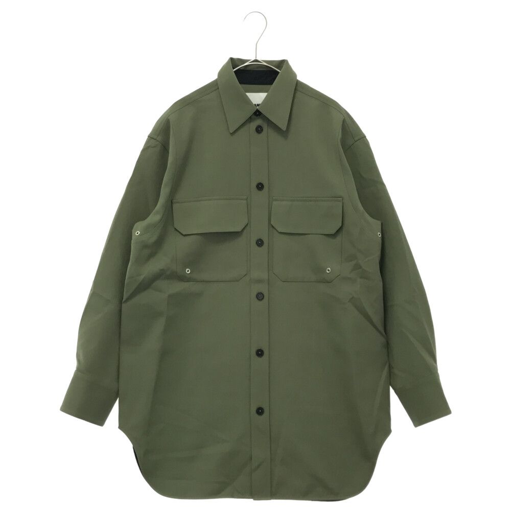 JIL SANDER (ジルサンダー) 22SS ウール スナップボタン ジャケット JSMU600828 MU20200021 カーキ - メルカリ