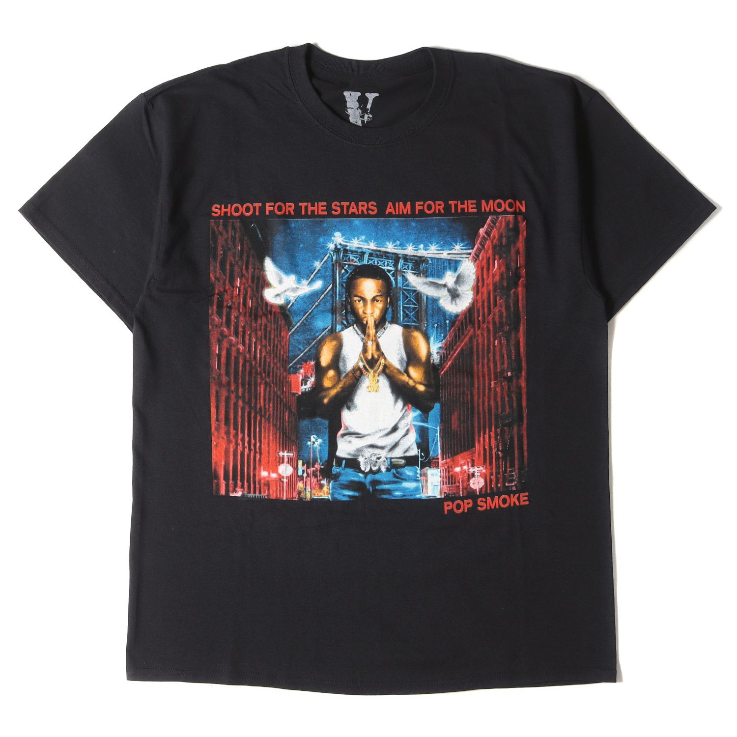 新品同様 VLONE ヴィーロン Tシャツ サイズ:L 20SS Pop Smoke フォト 